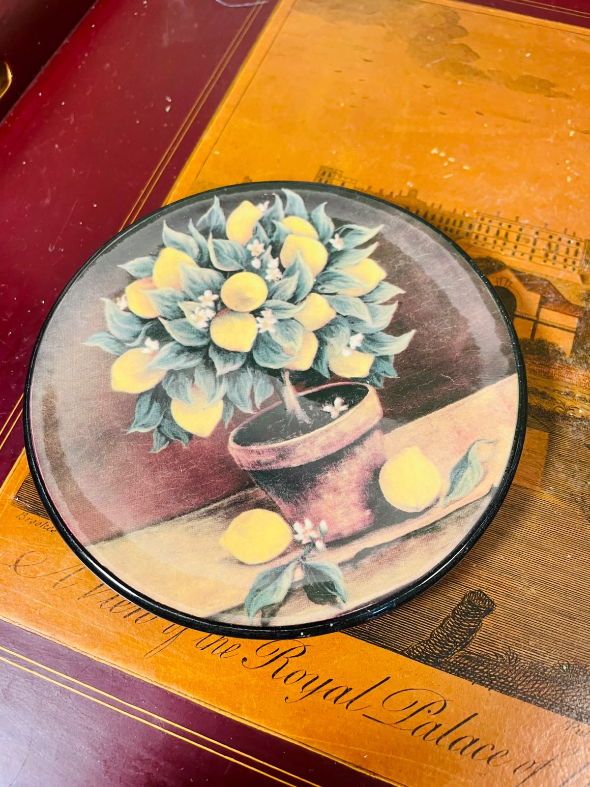Ceraplat Hand-Painted Spanish Ceramic Lemon Plate – 12.5cm Decorative Dish