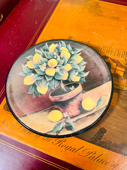 Ceraplat Hand-Painted Spanish Ceramic Lemon Plate – 12.5cm Decorative Dish