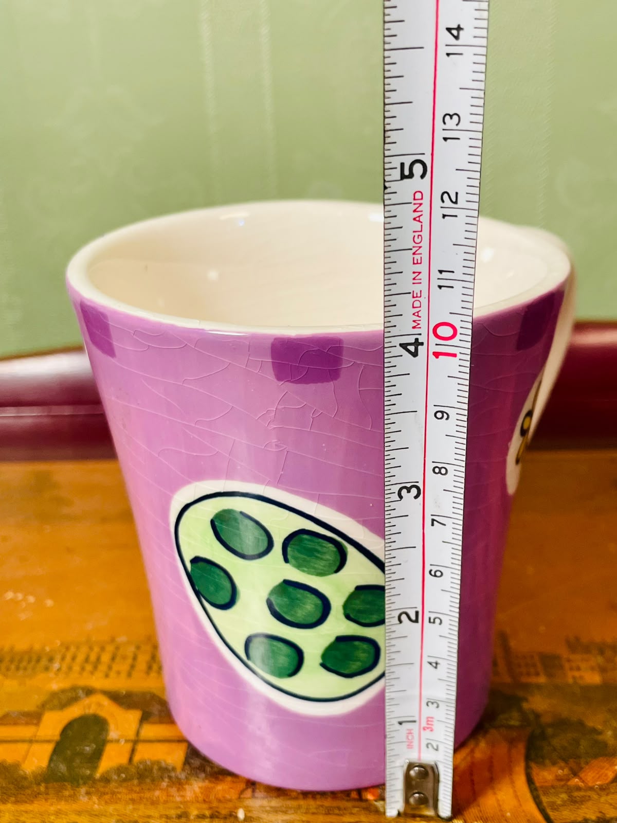 Whittard Purple Hidden Chick hand painted Ceramic Mug 10cm