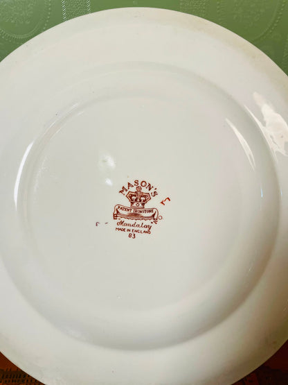 Mason’s Mandalay Ironstone Floral Rare Finds Decorative Plate 24cm