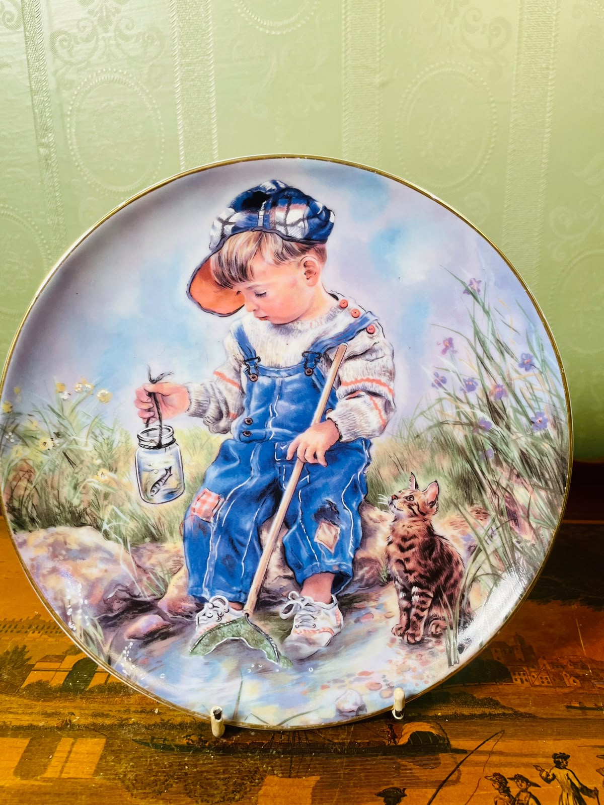 The Leonardo Collection “A Good Catch” Christine Haworth Porcelain Plate 20cm