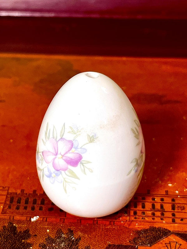 Floral Egg-Shaped Ceramic Bud Vase 1 Piece, 2 Inches
