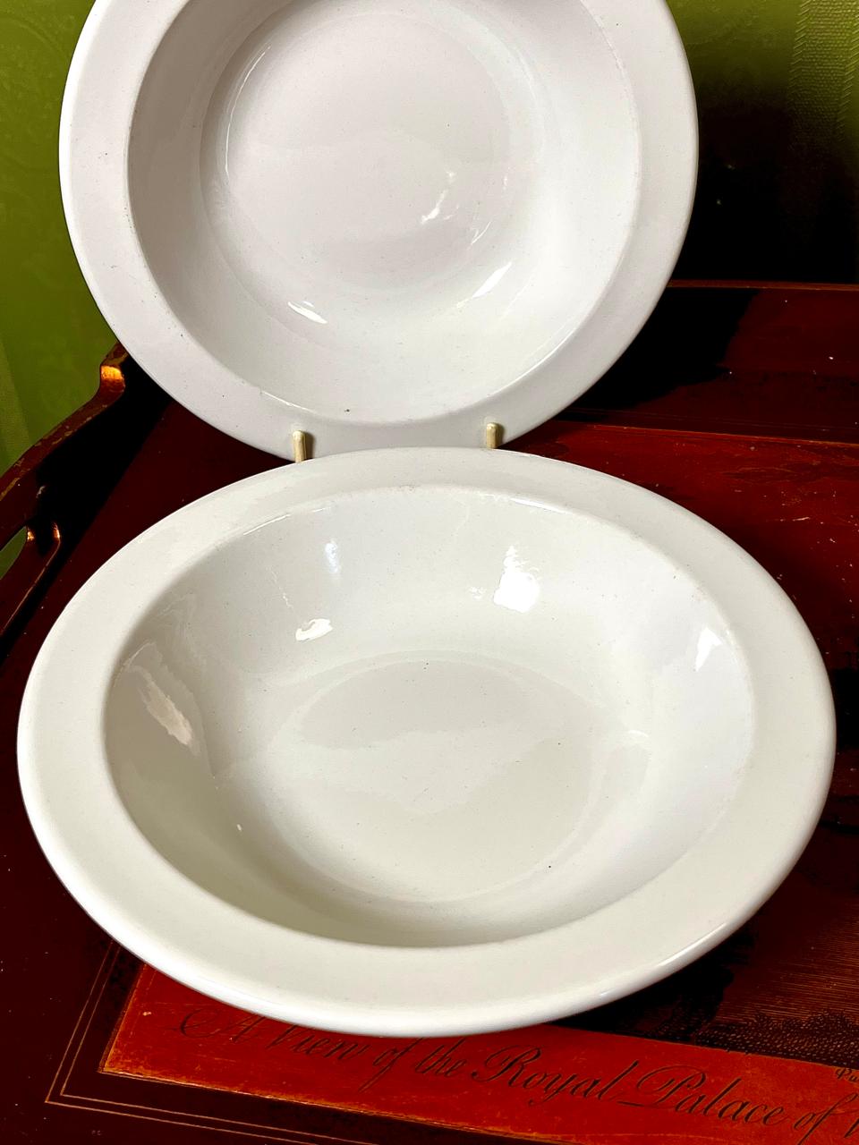 Wood & Sons White Vitreous Ware Bowls Set of 6 – Made in England