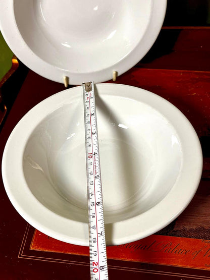 Wood & Sons White Vitreous Ware Bowls Set of 6 – Made in England