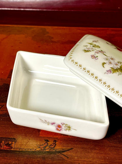 Wedgwood Mirabelle Bone China Floral Lidded Box, 5.5 in