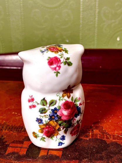 Orchid Collection Fine Bone China Floral Owl – 3.5 in