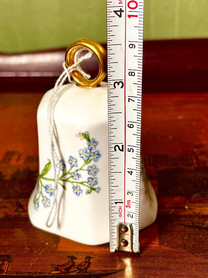 Aynsley Wild Tudor Fine Bone China Floral Bell – 3.5 in