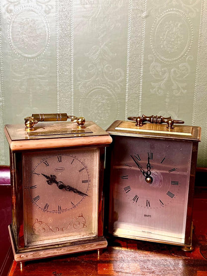 Vintage Tempora & German Quartz Mantel Clocks (Each)