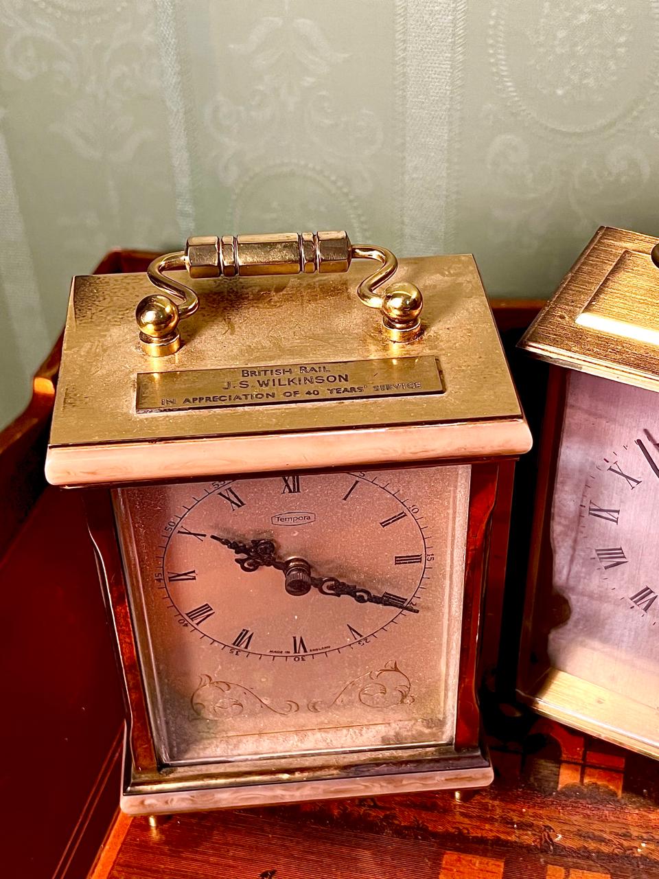 Vintage Tempora & German Quartz Mantel Clocks (Each)