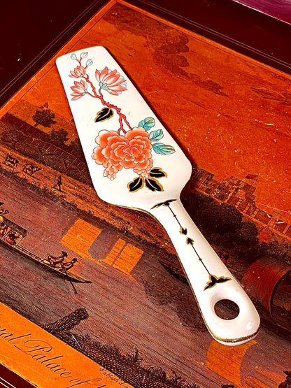 Old Foley James Kent Floral Cake Server – 9 in