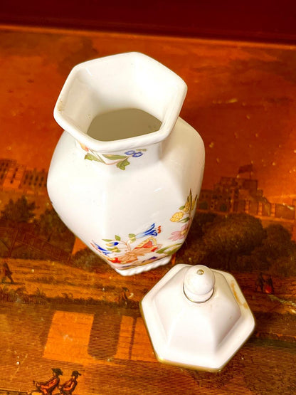 Aynsley Cottage Garden Bone China Lidded Jar – 4.5 in