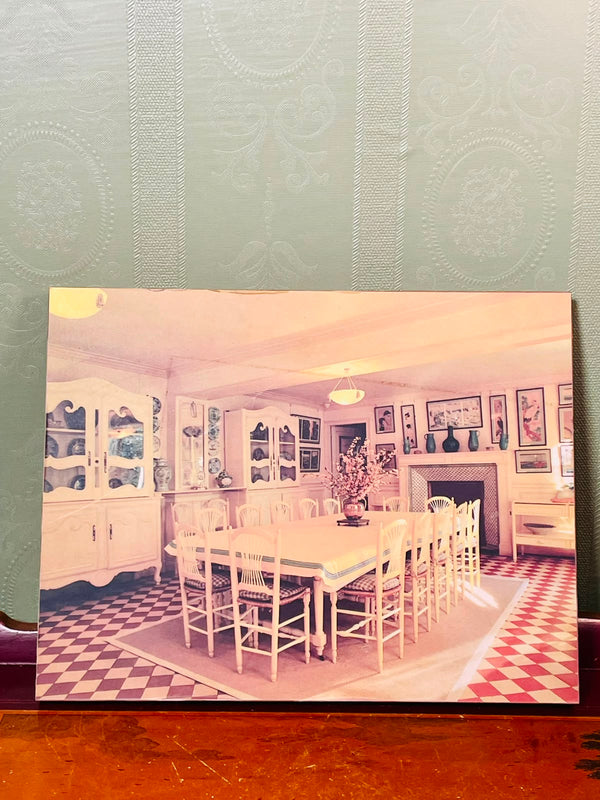 Giverny Claude Monet Dining Room Framed Picture Plaque, Approx. 10.5 In
