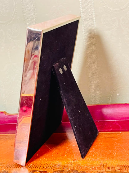 Silver-Tone Baby Photo Frame with Shoe Detail Approx. 21cm