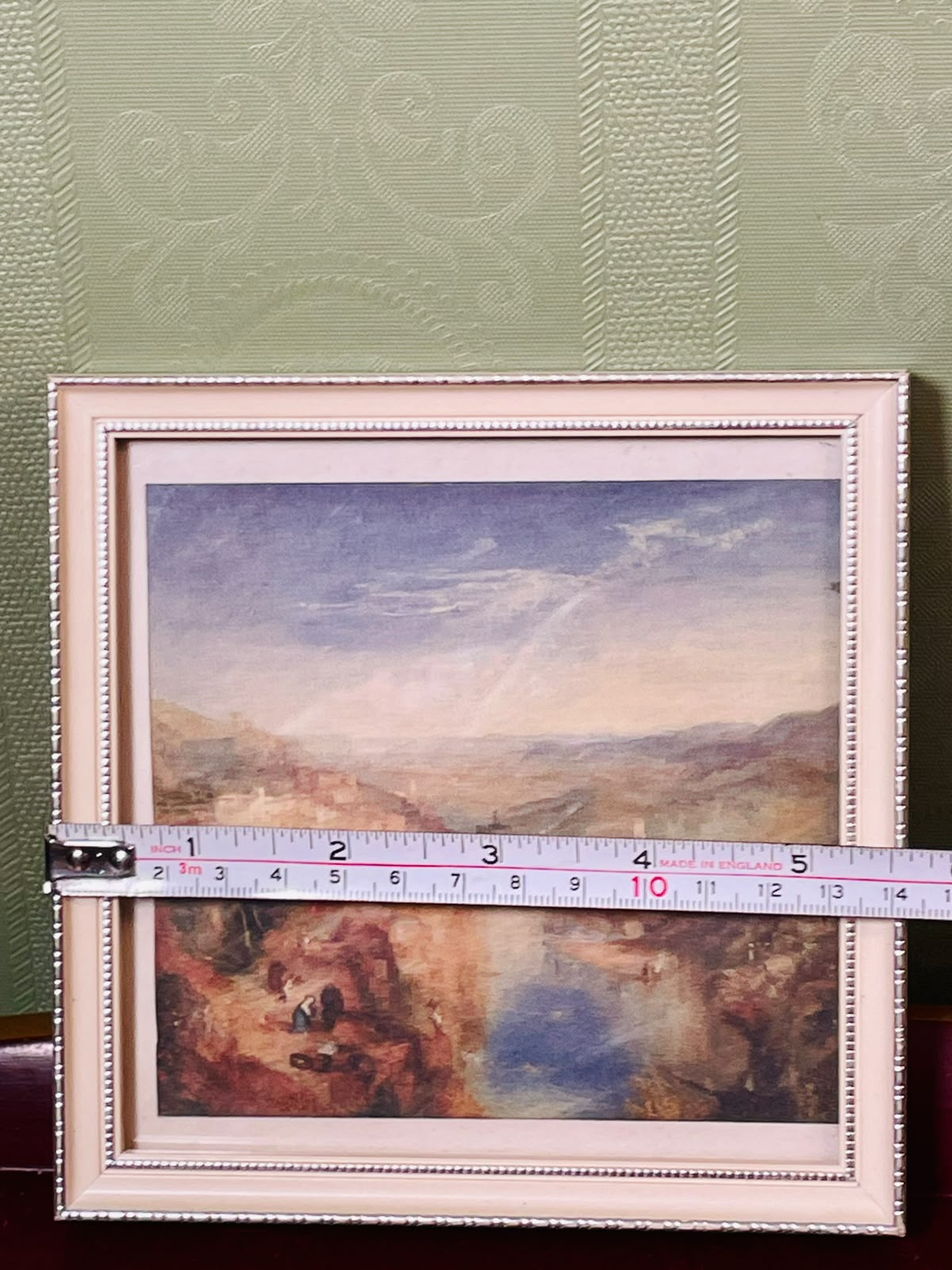 Vintage J.M.W. Turner Modern Italy Painting Cream & Silver-Tone Frame 14 x 16cm