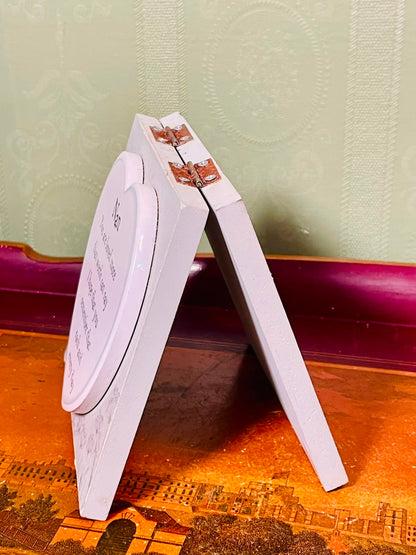 White Heart Sentiment Tabletop Plaque Approx. 12cm