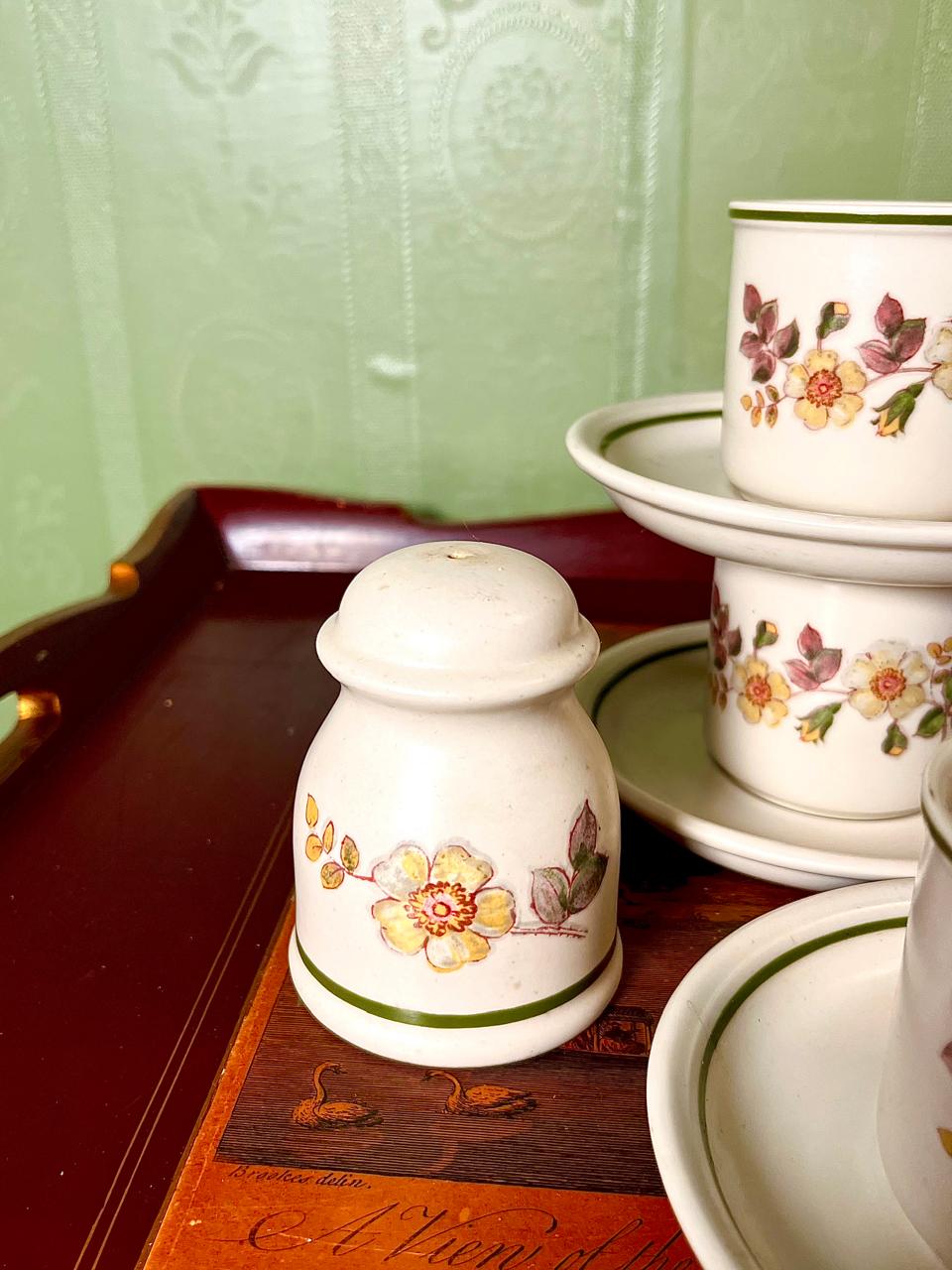 Autumn Leaves Floral Coffee Set, 7 Pieces, Made in England
