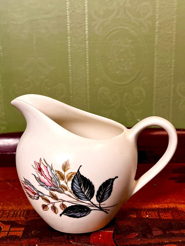 J&G Meakin Floral Milk Jug Pink Roses Approx. 4 Inch