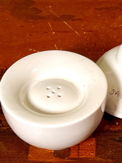 Vintage Ceramic Salt Jar with Lid Made in England 11 cm