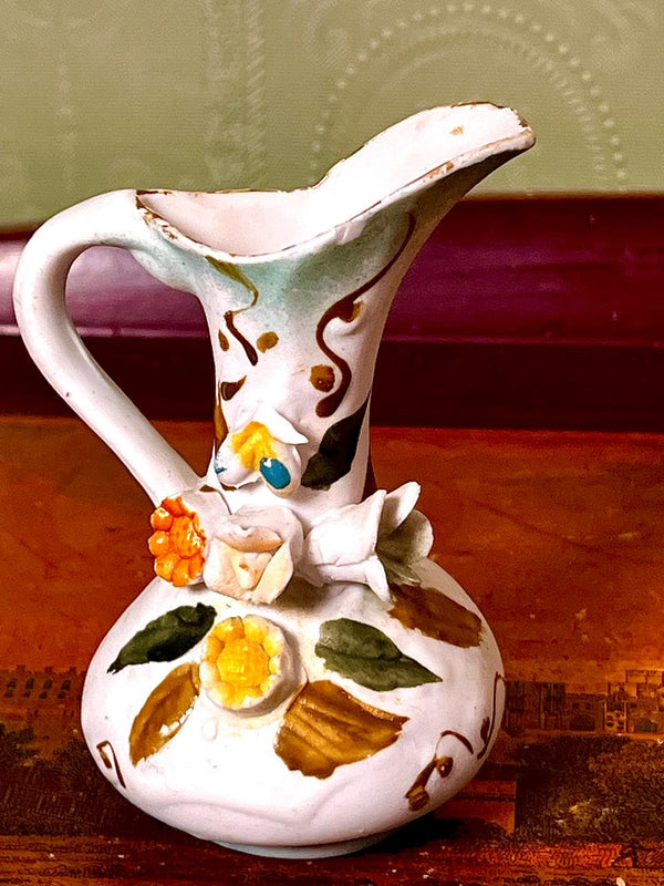 Made in England Floral Ceramic Decorative Jug Vase 10cm