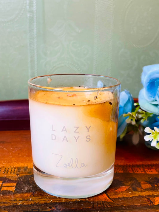 Zoella Lazy Days Fragranced Candle in Clear Crystal 9 cm