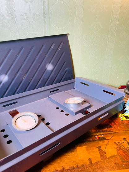 Metal Dual Tealight Food Warming Tray 34 cm