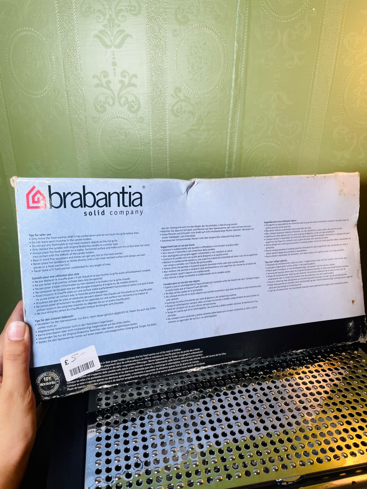 Brabantia Classic Dual Tealight Food Warmer 36 cm