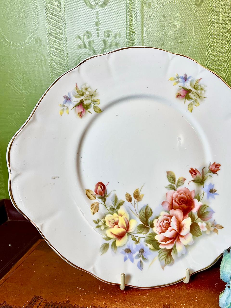 Mayfair Fine Bone China Floral Serving Plate 21 cm