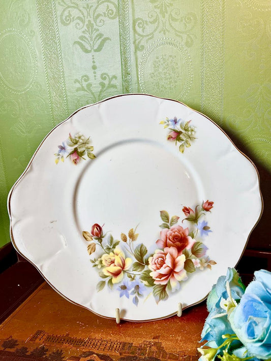 Mayfair Fine Bone China Floral Serving Plate 21 cm