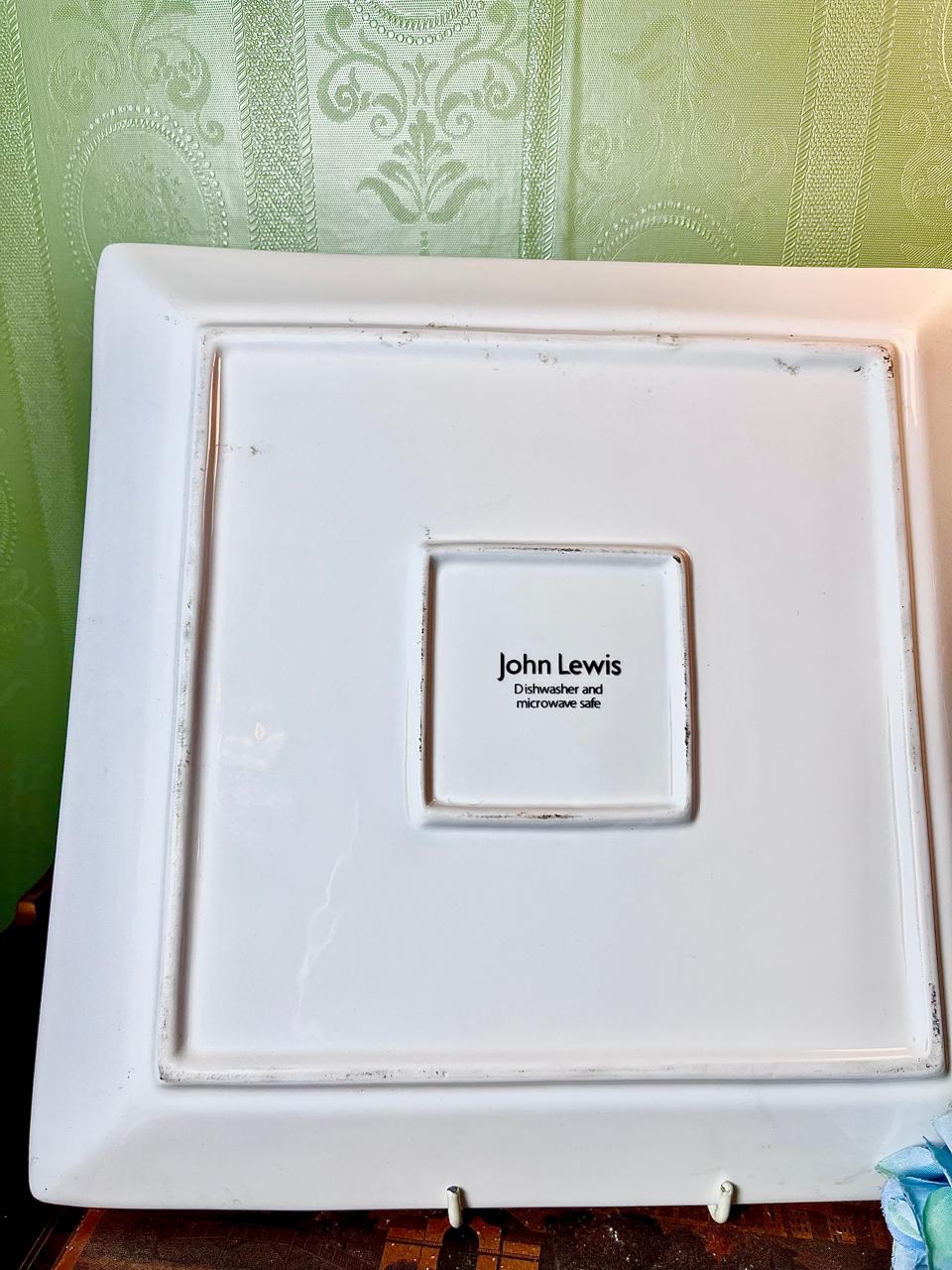 John Lewis Christmas Large Square Serving Platter 30 cm