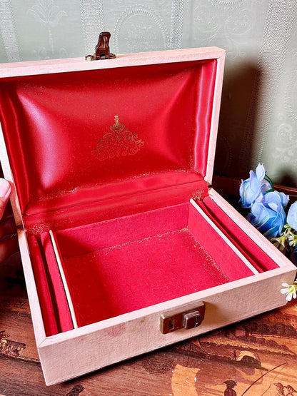 Decorative Wooden Box with Gold-Tone Border 9 Inch