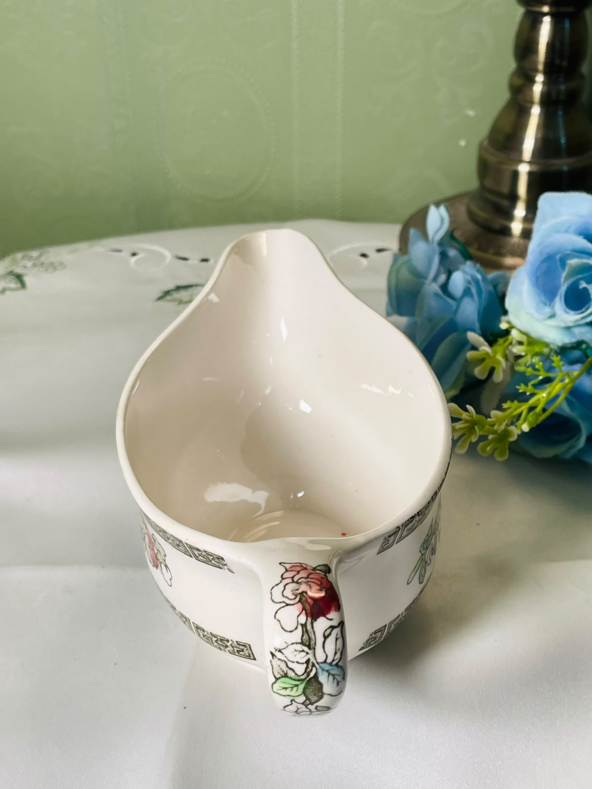 Vintage Floral Indian Tree Johnson bro England Gravy boat 8.5 Inch 1 Piece