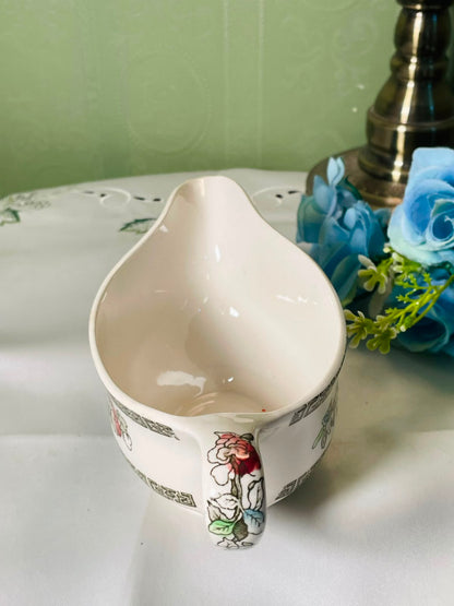 Vintage Floral Indian Tree Johnson bro England Gravy boat 8.5 Inch 1 Piece