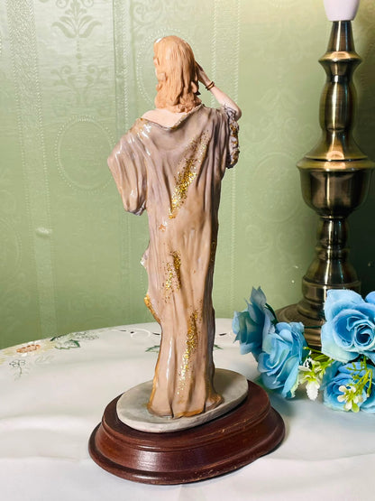 Leonardo The Pose Lady Figurine Gold Brown 11 Inch 1 Piece