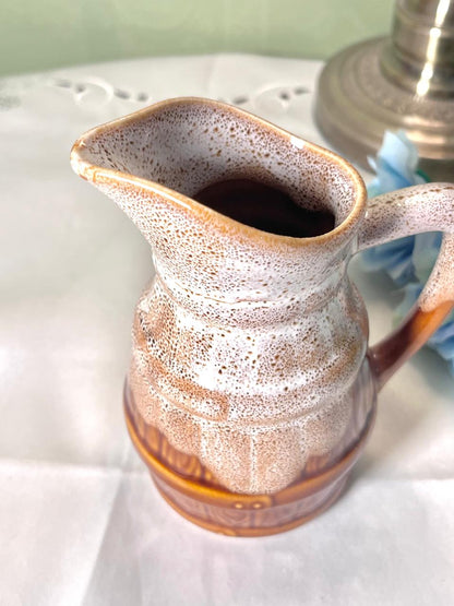 Revol France Brown Speckled Ceramic Jug 13cm
