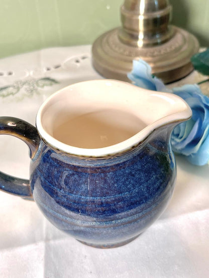Brecon Blue Ceramic Jug 10cm