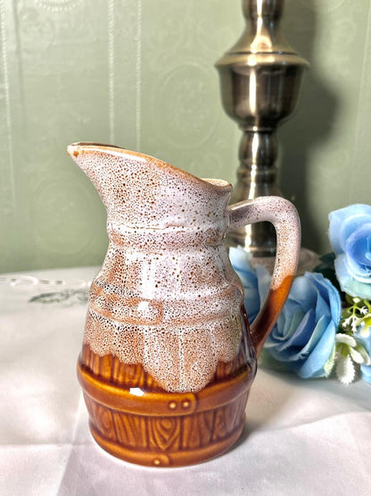 Revol France Brown Speckled Ceramic Jug 13cm