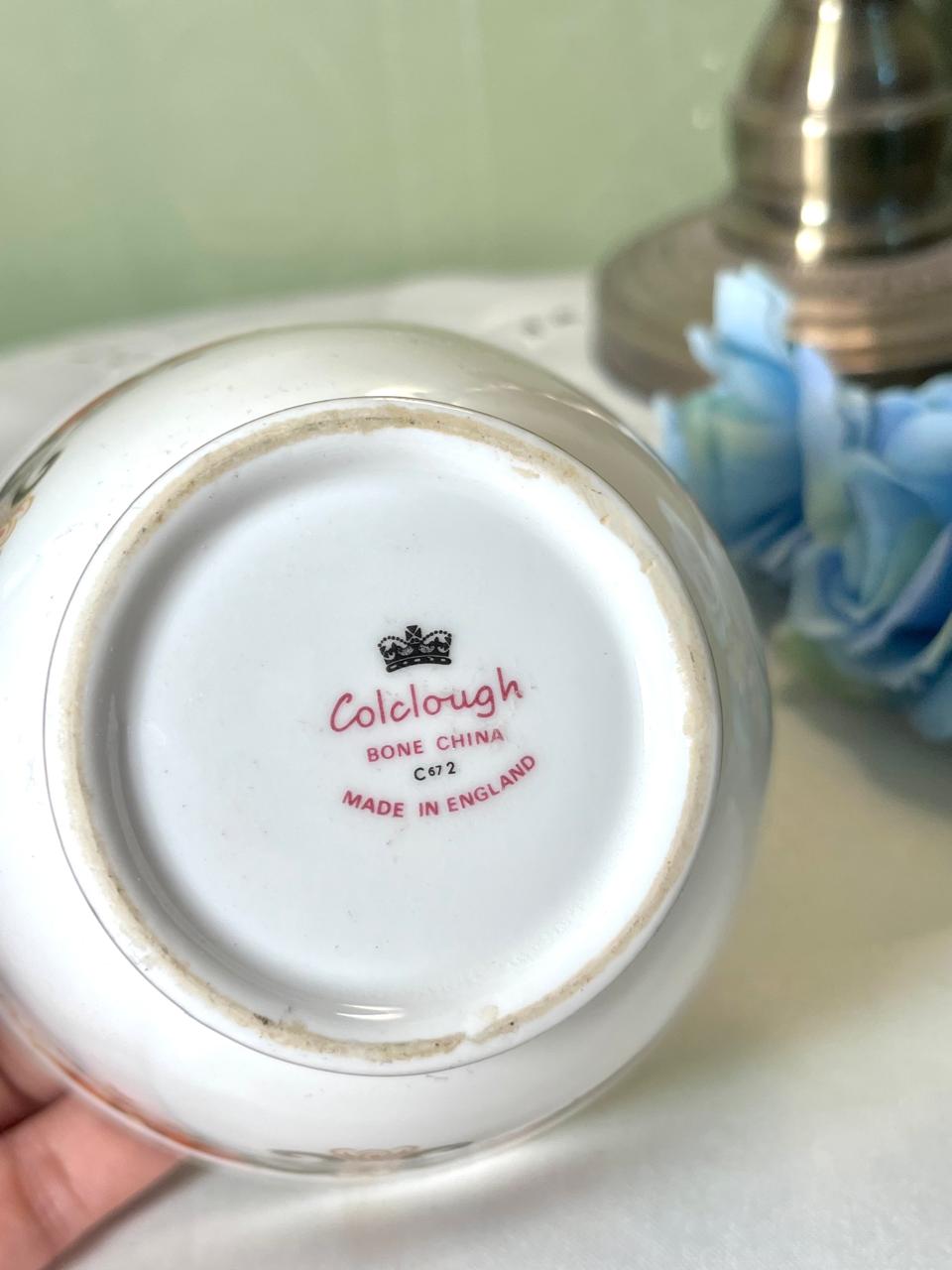 Colclough C672 Bone China Floral Sugar pot 11cm