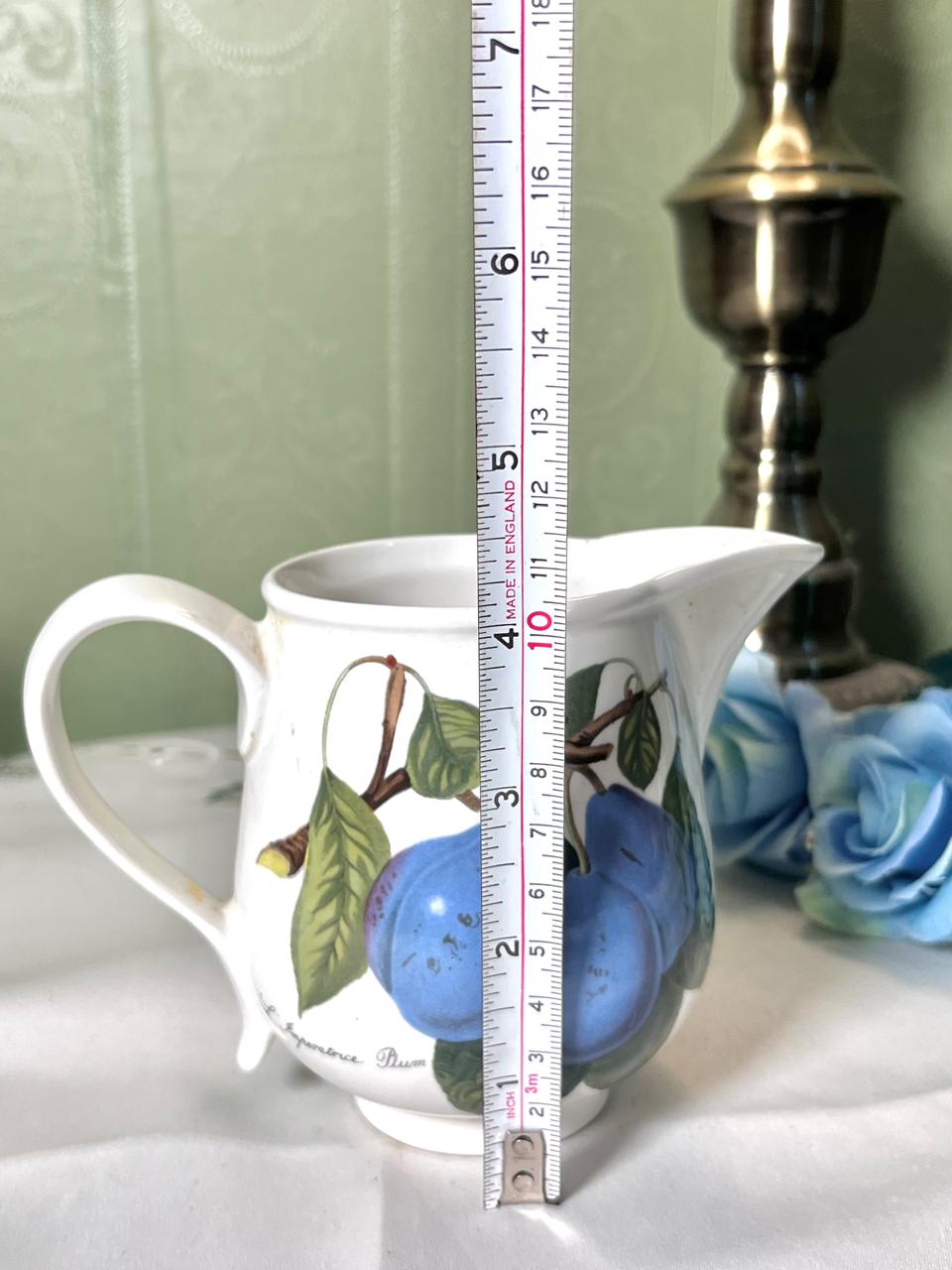 Pomona Portmeirion Blue Plum Ceramic Jug 11cm