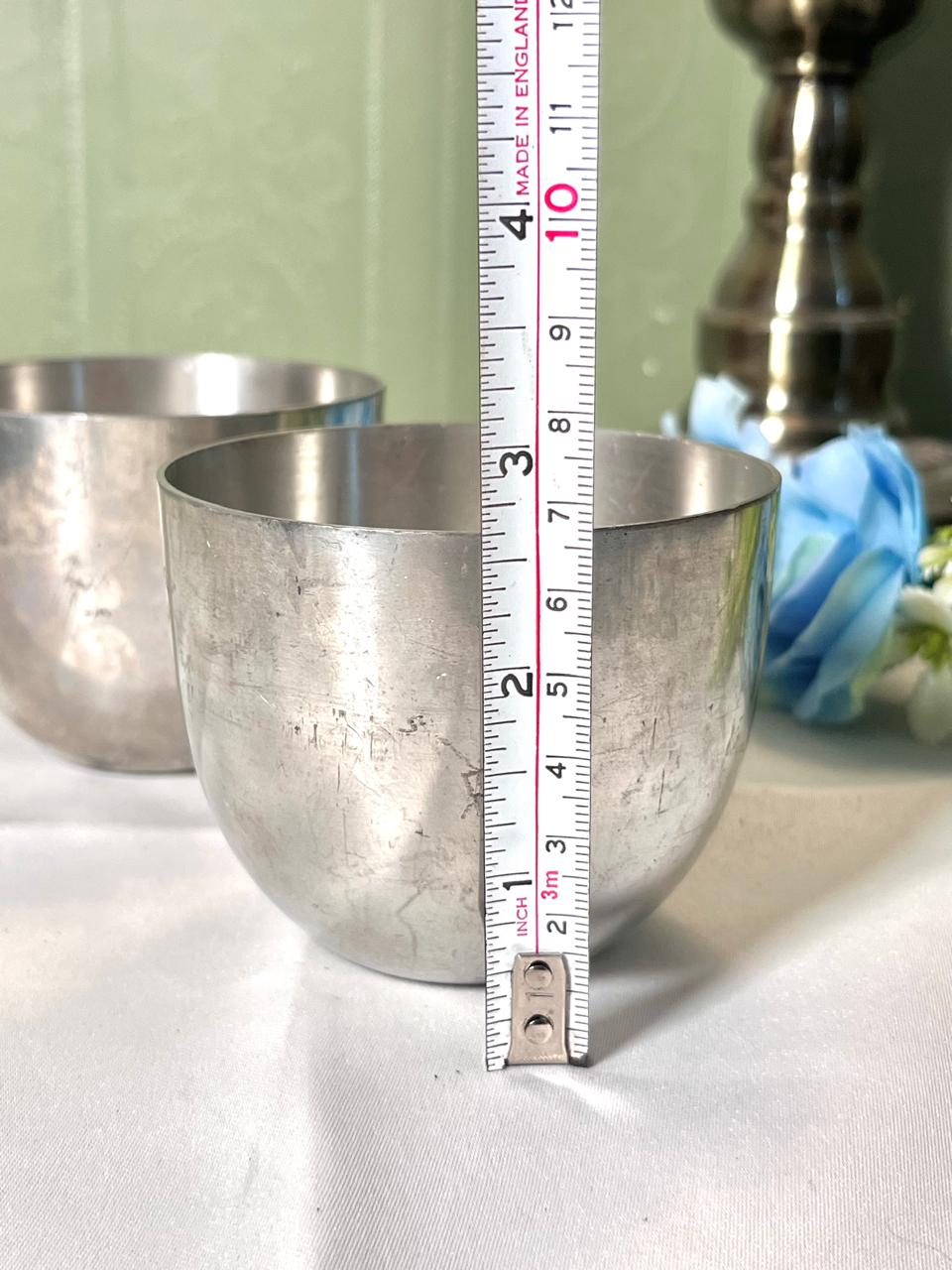 Stieff Pewter Jefferson Cups P50 Set of 2 8cm