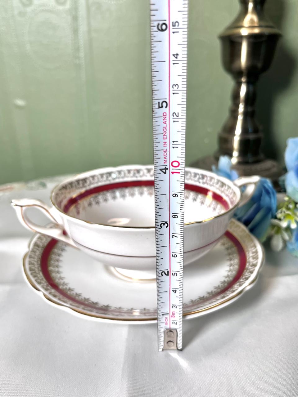 Salisbury Sarum Bone China Soup Cup & Saucer 2pc 13cm