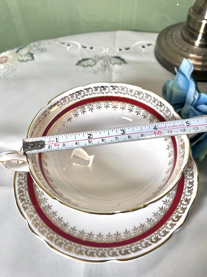 Salisbury Sarum Bone China Soup Cup & Saucer 2pc 13cm