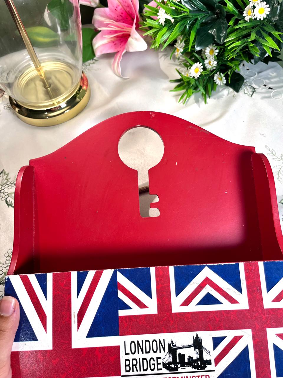 Vintage London Union Jack Wall Hook Plaque 12 Inch 1 Piece