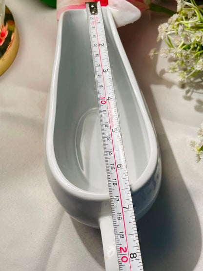 White Porcelain Gravy Boat 20 cm Microwave & Dishwasher Safe