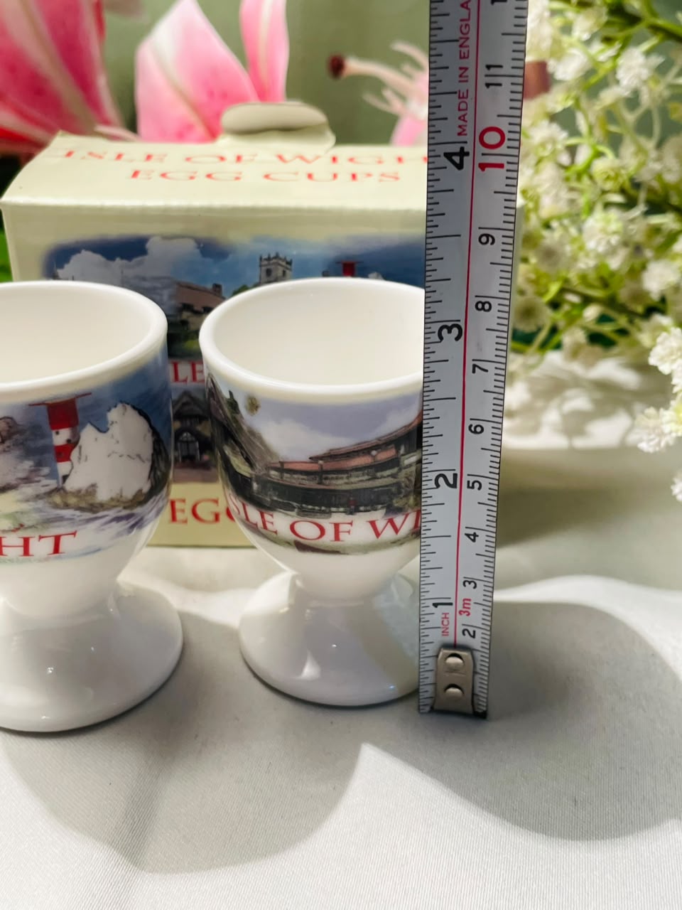 Isle of Wight Scenic Egg Cups Set of 2 – 3.5 Inch