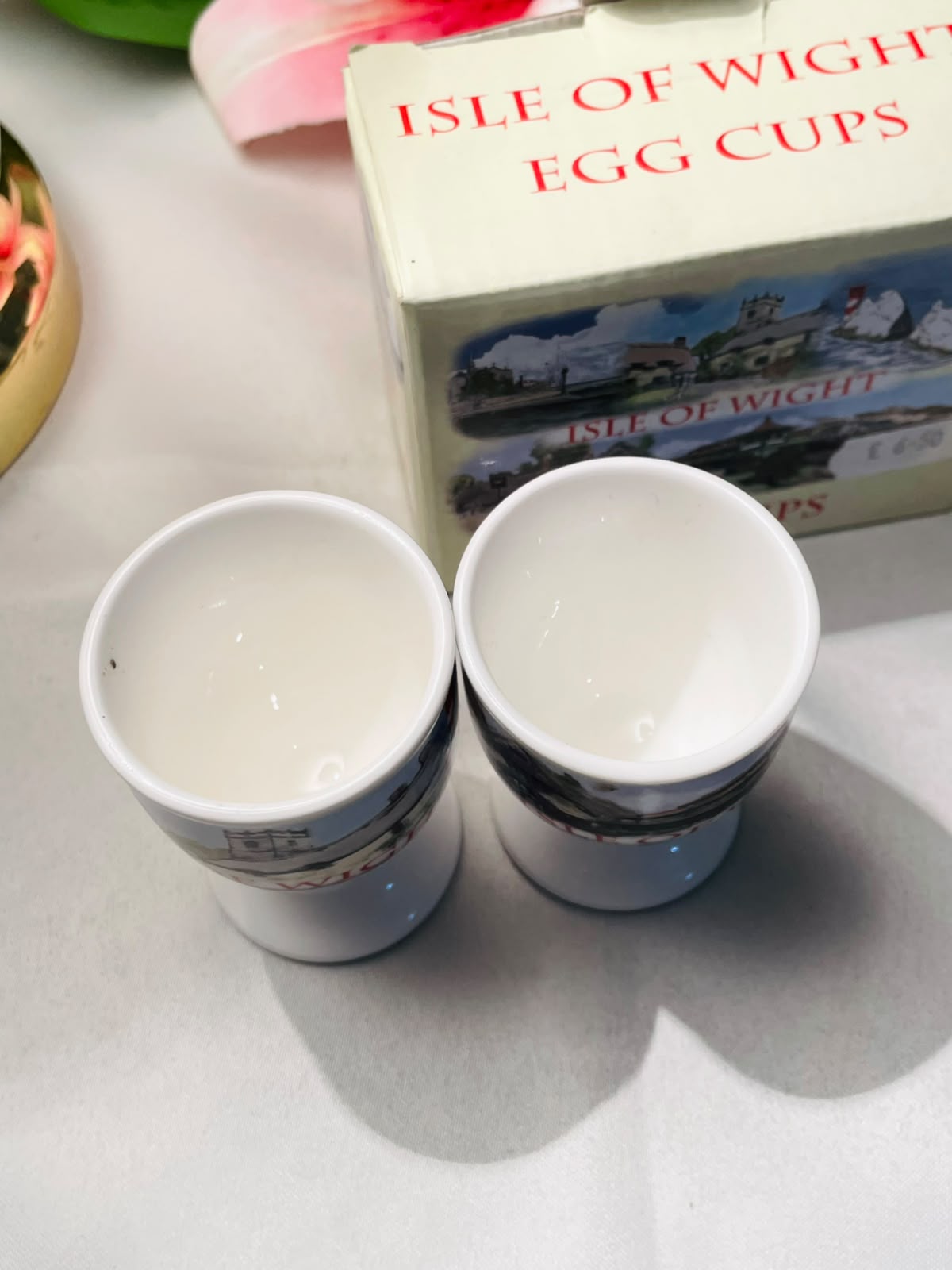 Isle of Wight Scenic Egg Cups Set of 2 – 3.5 Inch