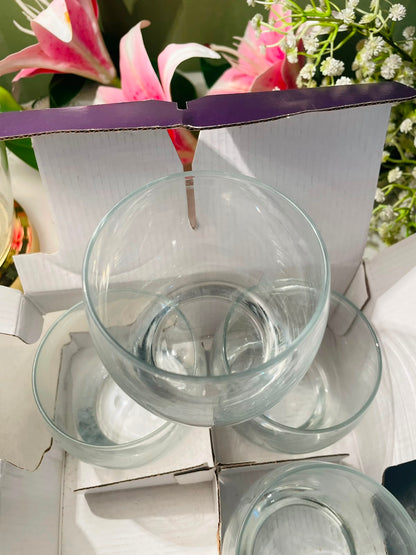 Tesco Clear Crystal Mixer Tumblers – 4 Piece Set