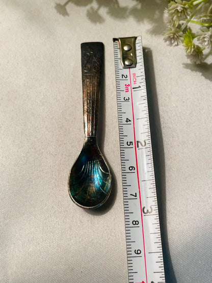 Decorative Silver-Tone Mini Spoon – Approx. 3 Inches