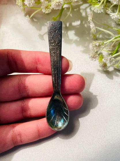 Decorative Silver-Tone Mini Spoon – Approx. 3 Inches