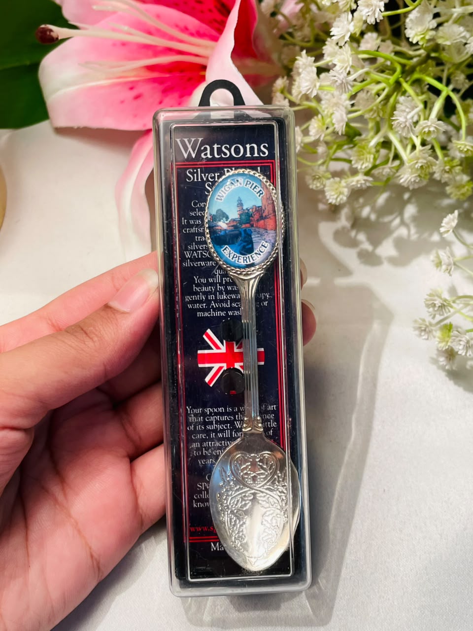 Watsons Wigan Pier Silver-Tone Souvenir Spoon – Approx. 4.5 Inches