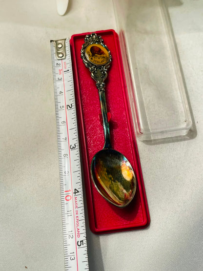 New Zealand Kiwi Silver-Tone Souvenir Spoon – Approx. 4.5 Inches